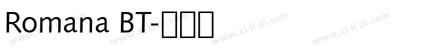 Romana BT字体转换